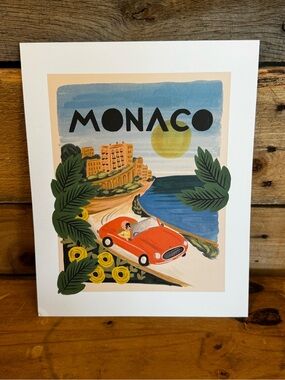 Rifle Paper Co. Monaco World Traveler Art Print 8x10